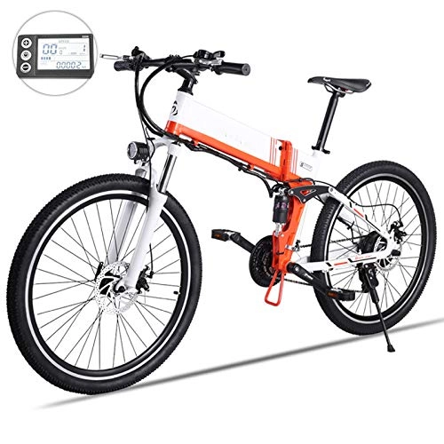 Folding Electric Mountain Bike : SHIJING New electric bicycle 48V500W assisted mountain bicycle lithium electric bicycle Moped electric bike ebike electric bicycle elec, 2