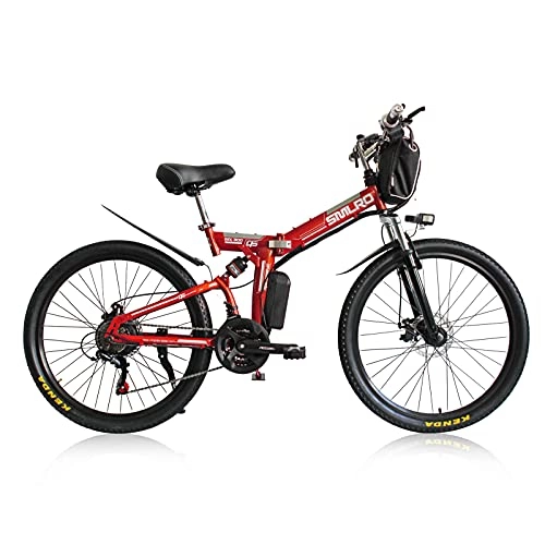 Folding Electric Mountain Bike : TAOCI Electric Bikes for Women Adult, All Terrain 26'' 48V E-Bike Bicycles Shimano 21-speed Removable Lithium-Ion Battery Mountain Ebike for Outdoor Cycling Travel Work Out