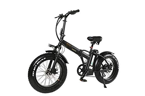 Folding Electric Mountain Bike : Unbekannt 20inch electric snow bicycle 48v*15ah lithium Folding electric bicycle 500w rear wheel motor fat ebike max speed 42km / h mountain bike smart LCD display CE certification