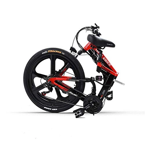 Folding Electric Mountain Bike : WDXN 26Inch Folding Electric Mountain Bicycle 48V 400W High Speed Ebike Removable Lithium Battery Travel Assisted Electric Bike