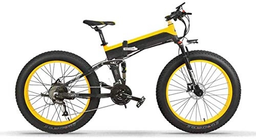Folding Electric Mountain Bike : XDHN Electric Bike Collapsible Aviation Aluminum Frame 400 W Brushless Motor 48V10Ah Lithium Battery Suitable For Work, School, Shopping, Trips, Leisure