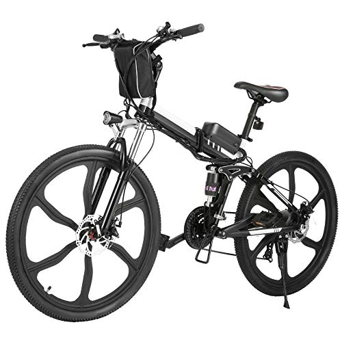 Folding Electric Mountain Bike : yichengshangmao 26 inch foldable power mountain bike with lithium ion battery fat electric