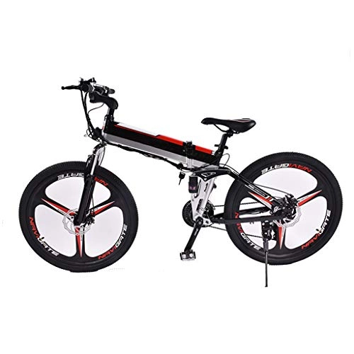 Folding Electric Mountain Bike : YUN&BO Electric Bicycle for Adult, 26 Inch 7 Speed City Electric Bike with 8Ah Lithium Battery, Max Speed 32 Km / H, Suitable for Sand, Snow, Beach