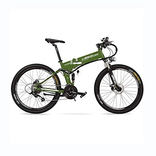 Folding Electric Mountain Bike : ZDDOZXC XT750 36V 12.8Ah Hidden Lithium Battery, 26" Folding Pedal Assist Electric Bike, Speed 25~35km / h, Mountain Bike, Suspension Fork, Pedelec.