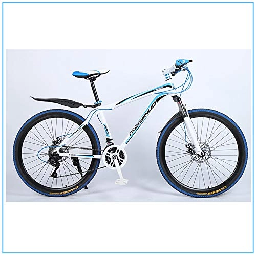 Folding Mountain Bike : 26" 27 / 24 Speed Mountain Bike For Adults, Bicycles For Men And Women, Lightweight Aluminum Full Suspension Frame, Daily Travel