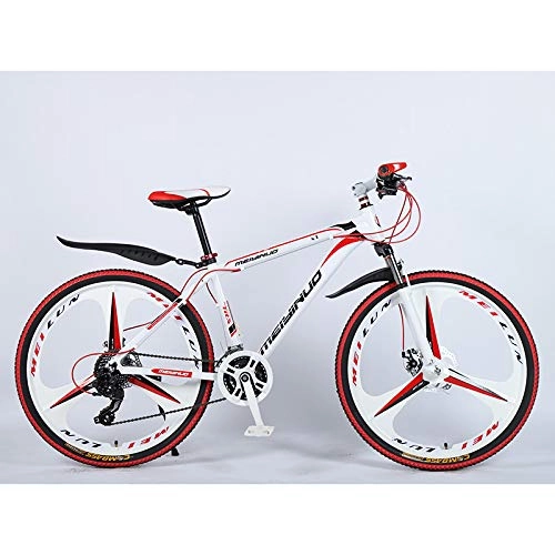 Folding Mountain Bike : 26" 27 Speed Mountain Bike For Adults, Ultra-light Aluminum Alloy Frame, Suspension Fork, Disc Brake, Student Double Shock Absorption Bicycles