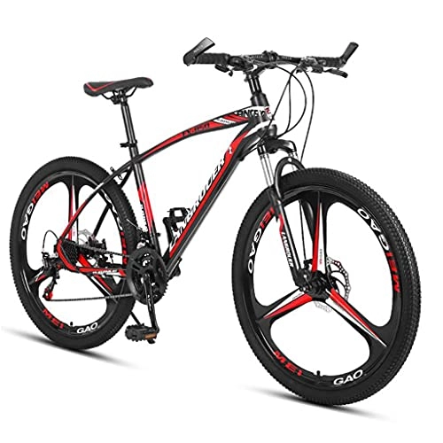 Folding Mountain Bike : 26" Full Suspension Folding Mountain Bike 21 Speed MTB Bicycle For Men & Women Outdoor Racing Cycling(Color:red)