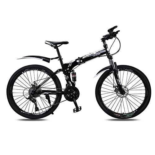Folding Mountain Bike : 26 Inch Folding Mountain Bicycle, for 21speed Shock Absorption Adult Bike, for Urban Environment and Commuting To and From Get Off Work