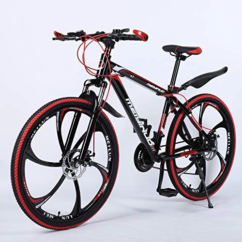 Folding Mountain Bike : 26in Mountain Bike Aluminum Frame Bicycle, 27 Speed Professional Racing For Adults, Outdoor Cycling