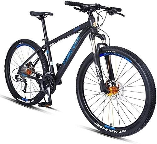 Folding Mountain Bike : 27.5 Inch Mountain Bikes, Adult 27-Speed Mountain Bike, Aluminum Frame, All Terrain Mountain Bike, Adjustable Seat, Blue xuwuhz