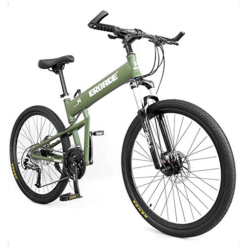 Folding Mountain Bike : AI CHEN 26 Inch Folding Mountain Bike Bicycle Adult Off-Road Aluminum Alloy Shock Absorber Bicycle 30 Speed Male