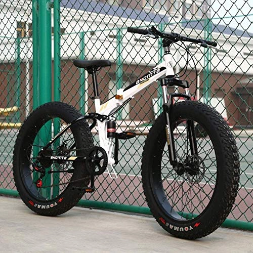 Folding Mountain Bike : AUTOKS Variable Speed Folding Mountain Bike Student Sports Bicycle Shock Absorption 20 Inch 24 Inch 26 Inch Suitable for People with A Height of 135190Cm
