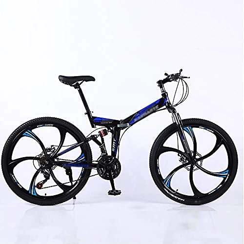 Folding Mountain Bike : BaiHogi Professional Racing Bike, Foldable Mini Bike, Men Women Folding Bike, Foldable Outroad Bikes, 24 * 26 Inch City Adult Mountain Bikes 21 * 24 * 27 Speed Urban Commuter