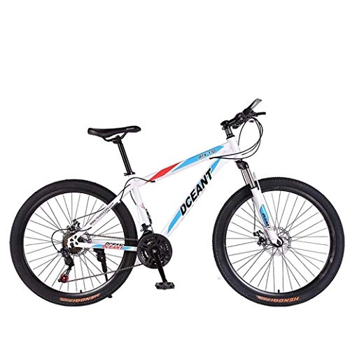 Folding Mountain Bike : BXU-BG Outdoor sports Mountain Bike Folding Bikes, 21Speed Double Disc Brake Suspension Fork AntiSlip, OffRoad Variable Speed Racing Bikes for Men And Women (Color : A, Size : 26 inch)