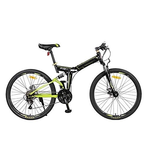 Folding Mountain Bike : DULPLAY Foldable Mountain Bikes, Alloy Frame Road Bicycles, 24 Speed 26 Inch Wheels Utility City Bicycle, For Men's Student C 24 Speed 26 Inch