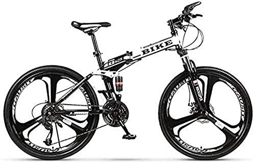 Folding Mountain Bike : DZXCB Mountain Bike Foldable Mountainbike 24 / 26 Inches, MTB Bicycle with 3 Cutter Wheel, Bicycle, 21stage Shift, 26