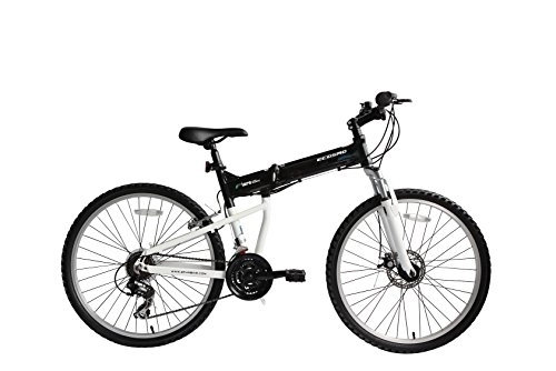 Folding Mountain Bike : ECOSMO 26" Wheels New Aluminium Folding MTB Bicycle Bike SHIMANO- 26AF18BL