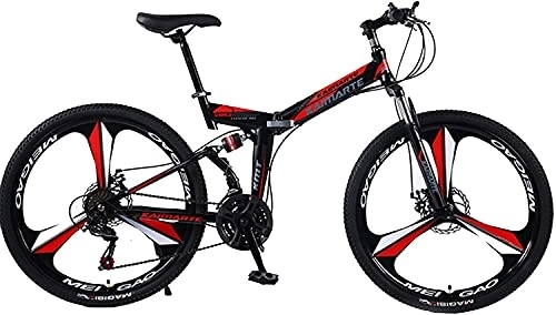 Folding Mountain Bike : Folding Bike, Road Bike, Mountain Bike, Bicycles 26 24 Speed Dual Disc Brake Spoke Wheels Bike 10