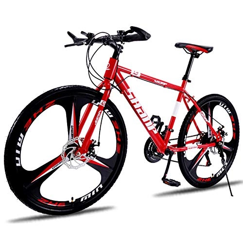 Folding Mountain Bike : FXMJ Mountain Bike 26 Inches, MTB Bicycle with 3 Cutter Wheel, Mens Women Adult All Terrain Mountain Bike, Maximum Load 120kg, Suitable for 160-180cm Riders, 30 Speed