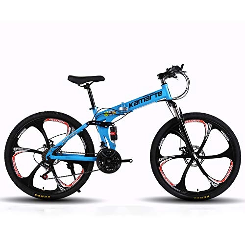 Folding Mountain Bike : GAYBJ Mountain Bikes Country Mountain Bike 24 / 26 Inch mtb Country Gearshift Bicycle 21 / 24 / 27 speed gearshift Adult MTB with Adjustable Seat, B, 24 inch 24 speed