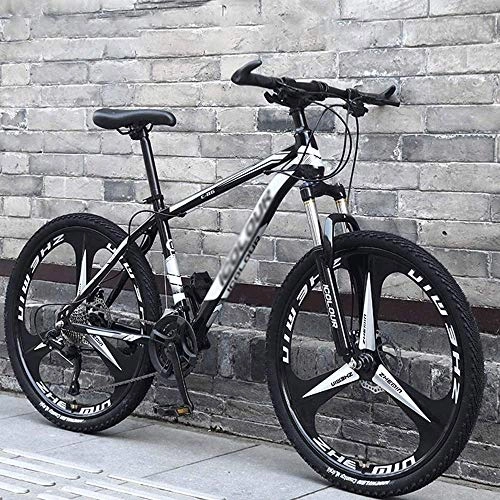 Folding Mountain Bike : Giow Mountain Bike, Lightweight Aluminum Full Suspension Frame Mountain Bicycle, Suspension Fork, 26" (Color : 27 speed)