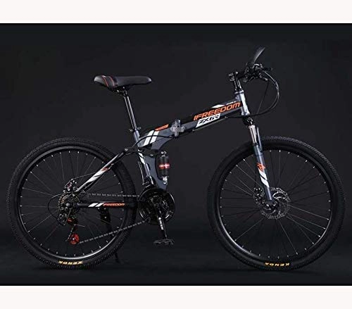 Folding Mountain Bike : GMZTT Unisex Bicycle Folding Mountain Bicycle Bicycle, City Compact Bicycle Adult Student Road Bicycle, Women And Men Travel Outdoor Adjustable MTB Bikes, A, 26 inch 21 speed