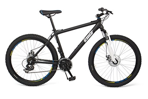 Folding Mountain Bike : Gregster Mountain Bike 26 inch for men and women in black, bicycle with aluminium frame Shimano derailleur system and disc brakes