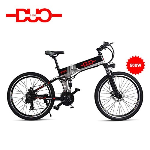 Folding Mountain Bike : GUNAI Electric Bike, 48V 500W Moutain Bike 21 Speeds 26 Inches with Removable New Energy Lithium Battery