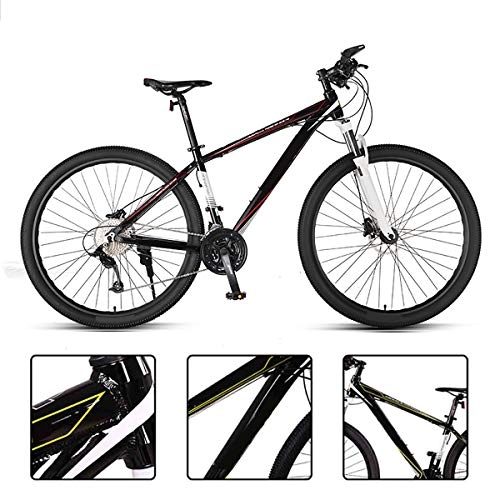 Folding Mountain Bike : GUOHAPPY Mountain Bike, 29-Inch, 33-Speed, 330Lbs Load-Bearing, Smoother Speed Change, More Labor-Saving And Comfortable Riding, Suitable for People 165Cm-195Cm Tall, Black red