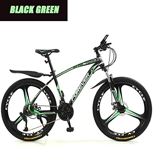 Folding Mountain Bike : HWGNT 24-Inch, 26-Inch 30-Speed Mountain Bike, High Carbon Steel, 10-Speed Positioning, Disc Brake Front Fork, Male, Female, Adult, Student. (Various Styles)