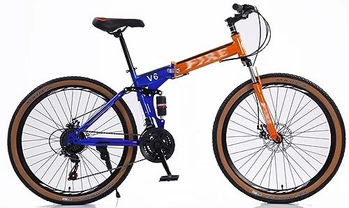 Folding Mountain Bike : Kcolic Adult Mountain Bike 26 Inch Folding 21 Speed Road Bike, Folding Bike Carrying Capacity for Mountain Trails and Any Comfortable Commuting A, 26inch