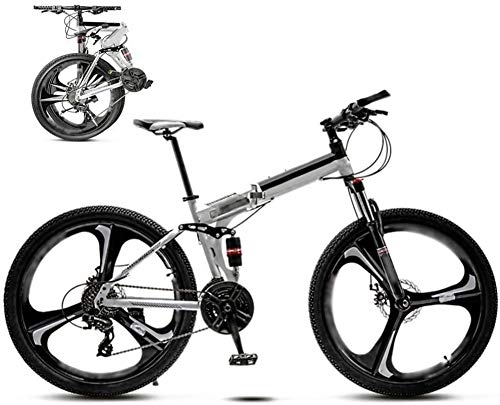 Folding Mountain Bike : KEMANDUO Mountain Bike 24 / 26 inches, 21 / 24 / 27-speed gear foldable mountain bikes, mountain bikes for men and women, double-disc, 30 speed, 26 inch