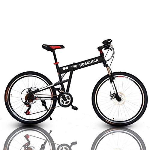 Folding Mountain Bike : KOSGK Mountain Bikes Bicycles 21 / 24 speeds Lightweight Flying Bike Alloy Stronger Frame Disc Brake