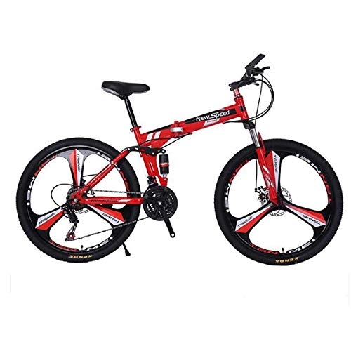 Folding Mountain Bike : KOSGK Unisex Bicycles 26" Mountain Bike - 17" Aluminium frame with Disc Brakes - Multicolor selection