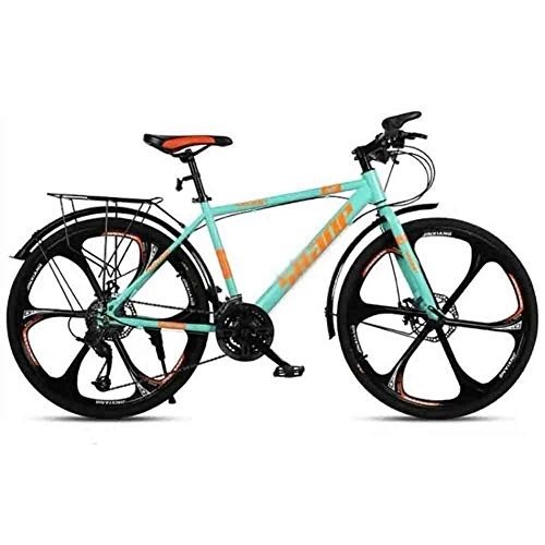 Folding Mountain Bike : LILIS Mountain Bike Folding Bike Road Bicycles Mountain Bike MTB Bicycle Adult Adjustable Speed For Men And Women 26in Wheels Double Disc Brake (Color : Blue, Size : 30 speed)