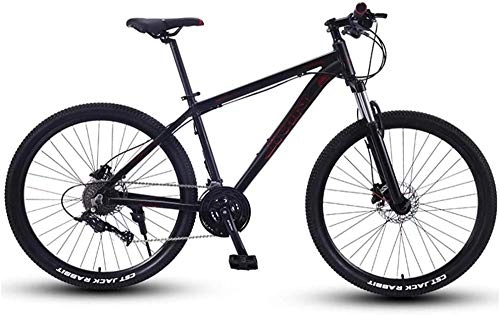 Folding Mountain Bike : LIYONG Super Wind Speed Bike! Mountain bike 27.5 inch large tire hardtail MTB aluminum frame bicycle with disc brakes youth women boys bicycles red 33 speed-27 Speed_Red-SX003