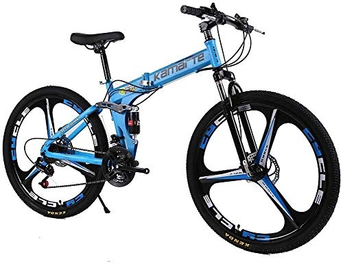 Folding Mountain Bike : Men's And Women's Road Bicycles High Road Bicycle Double Disc Carbon Steel Frame Wheeled Brake Bicycles Road Bicycle Racing 21 / 24 / 27-speed 24 / 26-inch Bicycles 0724