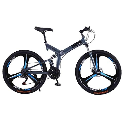 Folding Mountain Bike : Mountain Bike Folding Bike Road Bike Bicycle Mountain Bike Adult MTB Foldable Road Bicycles For Men And Women 26In Wheels Adjustable Speed Double Disc Brake Adult Mountain Bike