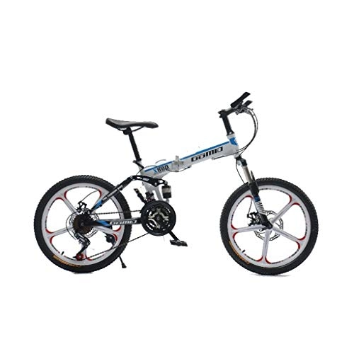 Folding Mountain Bike : Mountain Bikes Bicycle Foldable Bicycle Road Bike Variable Speed Bike Variable Speed Bike 20 inches load bearing 85kg (Color : Red, Size : 150 * 60 * 80cm)