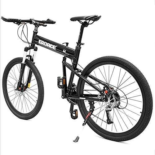 Folding Mountain Bike : NBWE 26 Inch Folding Mountain Bike Bicycle Adult Off-Road Aluminum Alloy Shock Absorber Bicycle 30 Speed Male Commuter bicycle