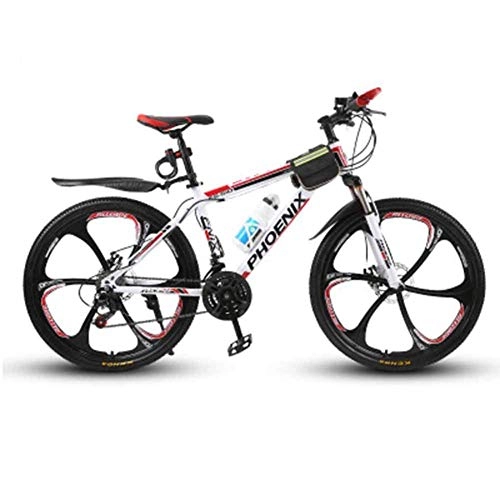 Folding Mountain Bike : smzzz Sports Outdoors Commuter City Road Bike Bicycle Mens' Mountain 17" Inch Steel Frame 27 Speed Fully Adjustable Shock Unit Front Suspension Forks Red 27speed