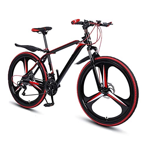 Folding Mountain Bike : Starsmyy Mountain Bike Bicycle Foldable for Adult, MTB Dual-Disc Brake Aluminum Alloy Mountain Bike, 26 Inch 27 Speed Double Shock-Absorbing Disc Brake Safe And Fast Boys And Girls Bicycle
