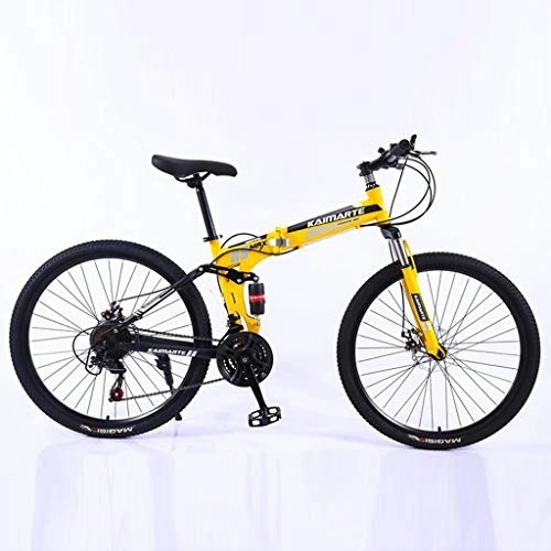 Folding Mountain Bike : TIZUPI Mountain Bikes 24 Inch Lightweight Mini Folding Bike Small Portable Bicycle Adult Student Variable speed bicycle Aluminum Frame, Disc Brakes, Multiple Colors