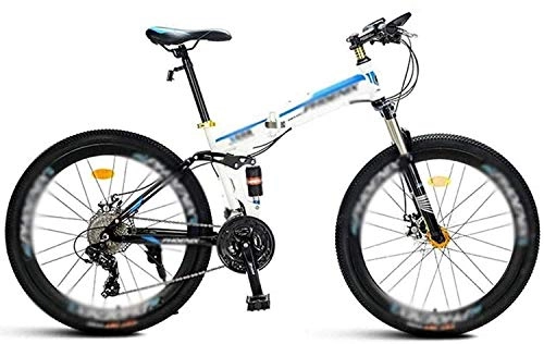 Folding Mountain Bike : TTZY 26" 21-Speed Mountain Folding Bike, Flying Wheel Variable-Speed Off-Road Bike Sport Bike, Double Shock-Absorbing Student MTB Racing Bike 7-10, 26Inch 21Speed SHIYUE (Color : 26inch 21speed)