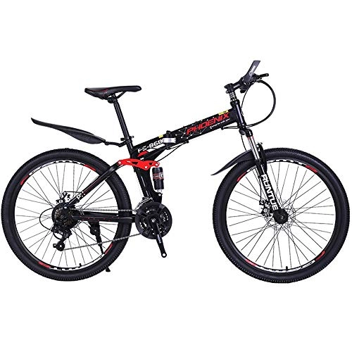Folding Mountain Bike : XIXIA X Bicycle Folding Mountain Bike Male Speed Off-Road Racing Youth Student Female Adult Bicycle 26 Inches