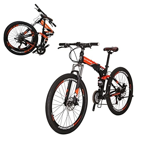 Folding Mountain Bike : XLTL G7 Mens hardtail mountain Bike, 27.5-Inch Wheels Folding Bike, 21- Speed Disc Brakes (SPOKE Wheel)