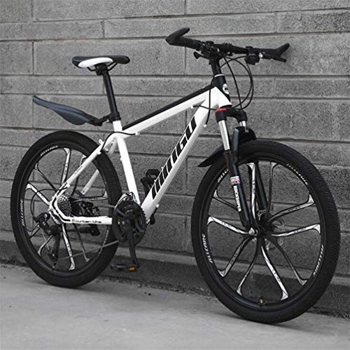 Folding Mountain Bike : YOUSR High Carbon Steel Frame Adult Cross Country Bicycle - Commuter City Hardtail Mountain Bike 30 Speed