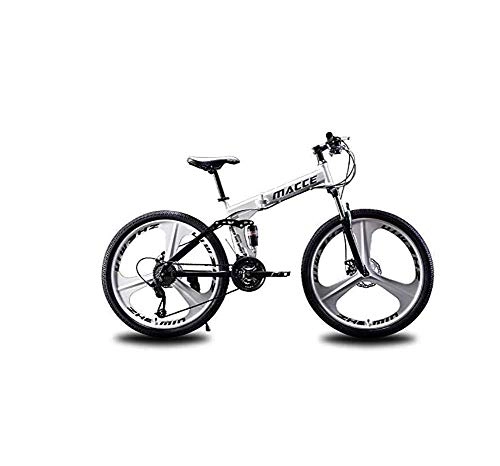 Folding Mountain Bike : YOUSR Senior LeisureMountain Bike Folding Bicycle, 26 Inch 27 Speed Variable Speed Off-Road Double Disc Brake Double Shock Absorption Adult Outdoor Riding