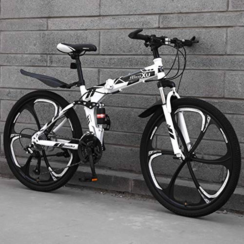 Folding Mountain Bike : ZRN Traditional Bike Moutain Bicycle 21 Speed MTB 24 / 26 Inches Wheels Offroad Suspension Bike
