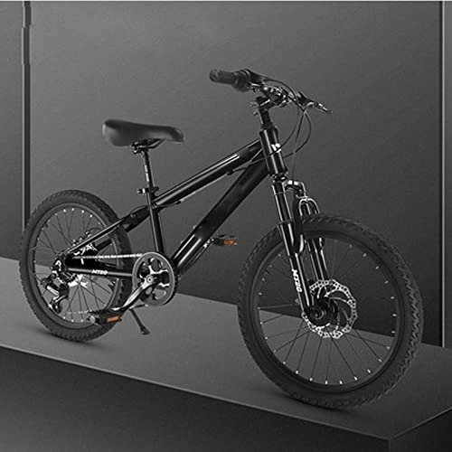 Mountain Bike : 20 Inch Mountain Bike 6-Variable Speed Shock Absorption Ultra-Light Aluminum Alloy Bicycle (Orange) (Black)